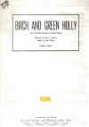 Birch and Green Holly sheet music
