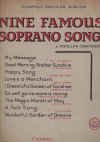 Nine Famous Soprano Songs By Popular Composers piano songbook