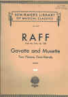Raff Gavotte And Musette From The Suite Op.200 For Two Pianos Four-Hands
