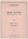 Strauss: Mine Alone (Your Eyes Shine In My Own (song duet) sheet music for sale