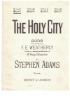 The Holy City sheet music