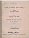 Elgar Land Of Hope And Glory for SATB sheet music