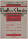 The Second Album Of Famous Rhythm Classics Transcribed For Piano ed Eddie Carroll for sale