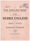 The English Rose from 'Merrie England' (1902) sheet music