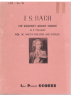 Bach Complete Organ Works in 8 Volumes Vol.V study score