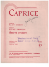 Caprice (1944) sheet music