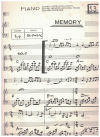 MEMORY dance band orchestration