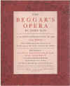 The Beggar's Opera written by John Gay with music arranged by Johann Christoph Pepusch Book in Slipcase (1961) photograph of the front cover of the book