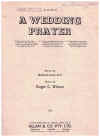 A Wedding Prayer 1950 sheet music