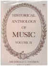 Historical Anthology of Music Volume II Baroque Rococo and Pre-Classical Music