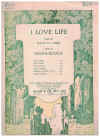 I Love Life (low voice) (1923) sheet music