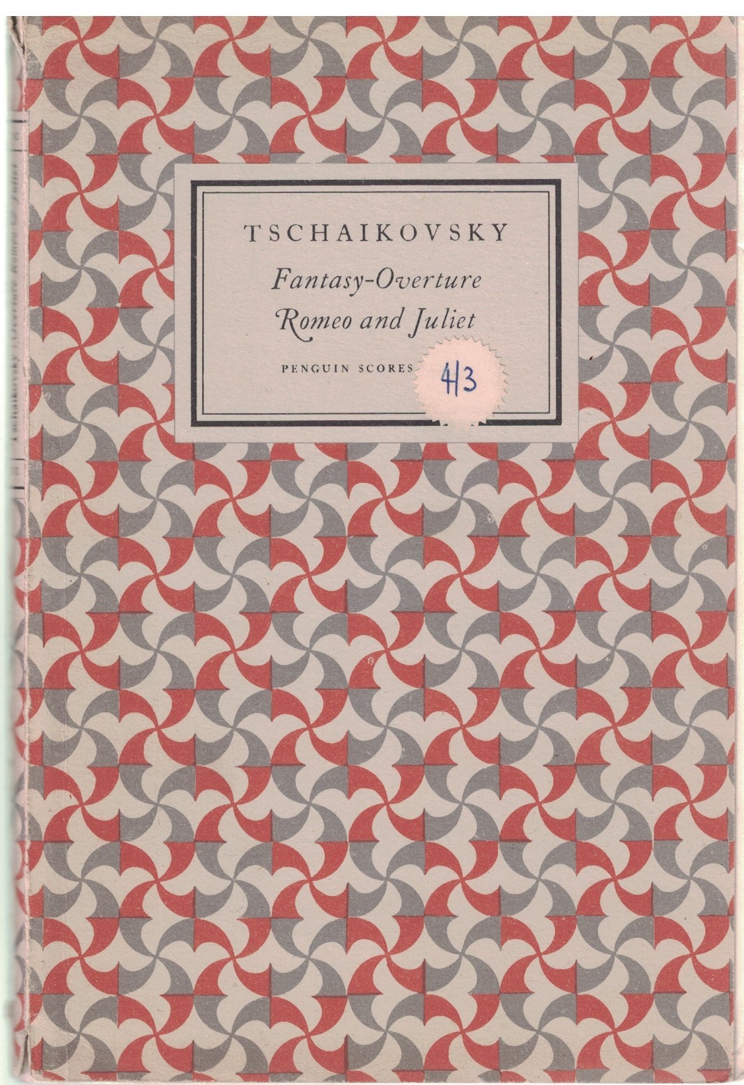 Tschaikovsky Fantasy-Overture Romeo and Juliet for Orchestra Miniature Study Score