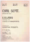 Cyril Scott: Lullaby Op. 57 No. 2 in F sheet music