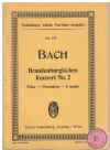 J S Bach Brandenburgisches Konzert No.2 in F Major Miniature Study Score