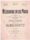Goetz: Melisande In The Wood in C minor (1902) original sheet music