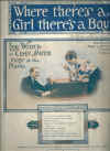 Where There's A Girl There's A Boy 1919 sheet music