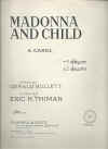 Madonna And Child sheet music