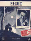 Night by Will Pryor Bob Gibson 1950 used original Australian piano sheet music score for sale in Australian second hand music shop