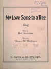 My Love Song To A Tree used sheet music
