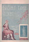 Night Time by Edmond Samuels Madame Lilian Gibson 1920 used original Australian piano sheet music score for sale in Australian second hand music shop