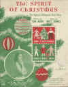 The Spirit of Christmas The Official Christmas Seal Song 1954 used sheet music