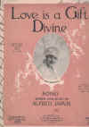 Love Is A Gift Divine by Alfred Jarvis used sheet music