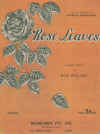 Rose Leaves piano solo Roy Maling theme melody of radio show Australia's Amateur Hour 1945 used original Australian piano sheet music score for sale in Australian second hand music shop