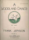 A Woodland Dance for piano (1927) by Frank Jephson (Op.posth.) used original piano sheet music score for sale in Australian second hand music shop