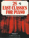 25 Easy Classics For Piano Volume 5 arranged by Lynn Palmer and Wilson Manhire ISBN 0101340342 used piano music book for sale in Australian second hand music shop