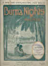 Burma Nights 1922 sheet music