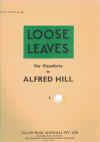 Loose Leaves For Pianoforte by Alfred Hill sheet music