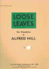 Loose Leaves For Pianoforte by Alfred Hill sheet music