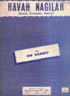 Havah Nagilah (Dance Everyone Dance!) used sheet music