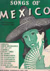 Songs Of Mexico And Other South American Lands With English And Spanish Words songbook used song book for sale in Australian second hand music shop