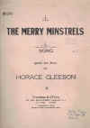 The Merry Minstrels by Horace Gleeson 1940 used original Australian piano sheet music score for sale in Australian second hand music shop