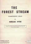 The Forest Stream by Miriam Hyde piano solo 1953 used original Australian piano sheet music score for sale in Australian second hand music shop
