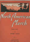 North American March (march and two-step) by Marie Louka 1915 piano sheet music score for sale in Australian second hand music shop