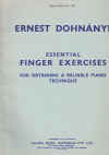 Essential Finger Exercises For Obtaining A Reliable Piano Technique by Ernest Dohnanyi Allans Edition No.590 used book for sale in Australian second hand music shop