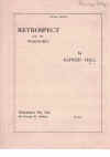 Retrospect For The Pianoforte by Alfred Hill sheet music