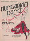 Hungarian Dance No.5 by Brahms Piano Trio used piano sheet music score Violin and Cello ad lib orchestrated by Geo H Farnell for sale 
in Australian second hand music shop