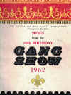 Songs From The 10th Birthday 'Gang Show' 1962 songbook
