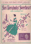She's Everybody's Sweetheart (But Nobody's Gal) 1924 sheet music