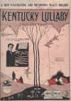 Kentucky Lullaby 1926 sheet music