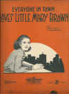 Everyone In Town Loves Little Mary Brown 1931 sheet music