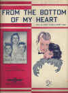 From The Bottom Of My Heart 1939 sheet music