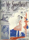For My Sweetheart (1926) sheet music
