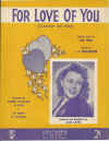 For Love Of You (Cancion del Mar) used sheet music