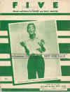 Five used sheet music