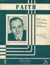 Faith used sheet music