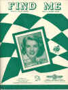 Find Me used sheet music